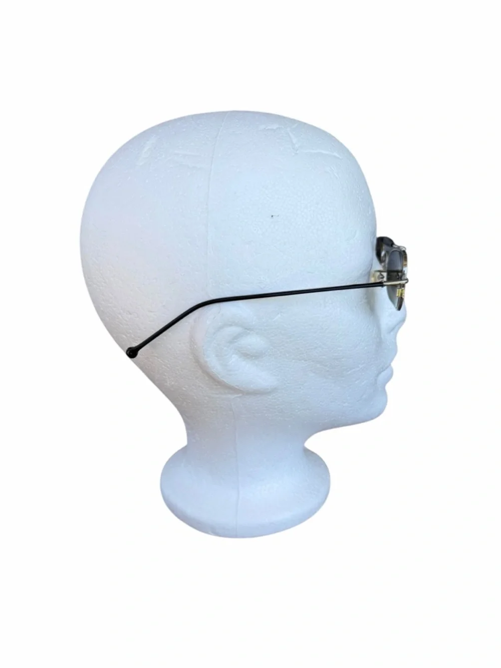 VTG l.a. Eyeworks Pine 405 Silver Black Low Profile Wire Sunglasses Artsy GUC